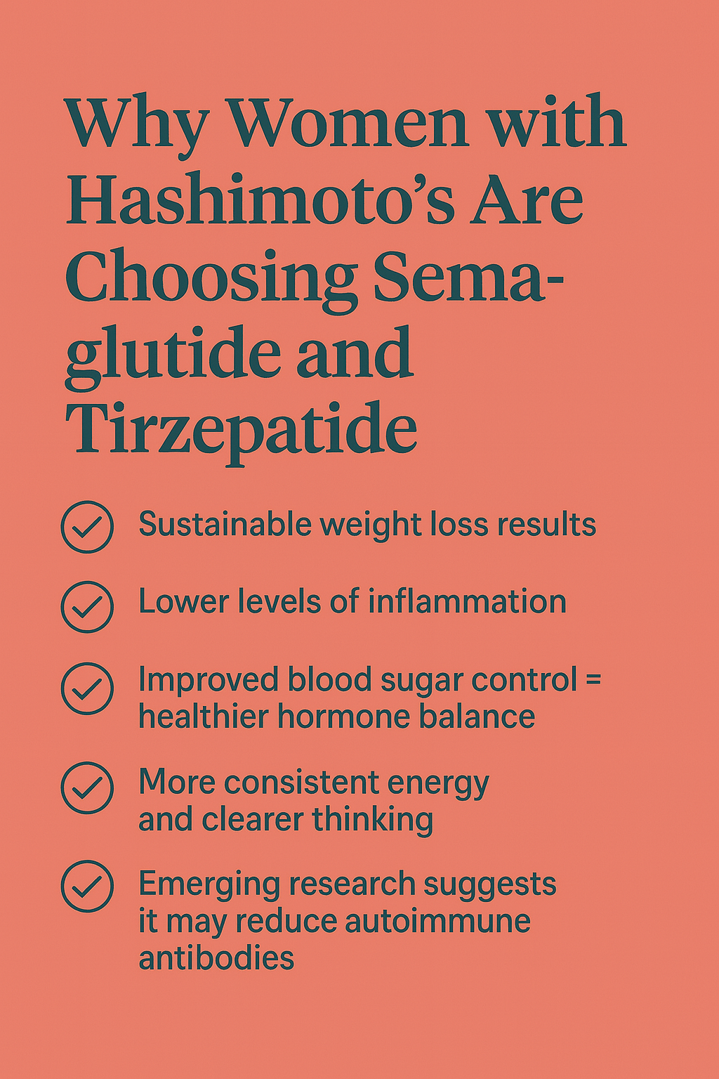 Hashimoto Women's Weight Loss with Semaglutide and Tirzepatide