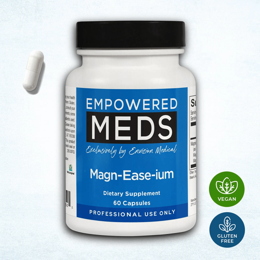 Restore calm and strength with Mag-Ease-ium — a triple magnesium blend for muscle recovery, energy, and relaxation.