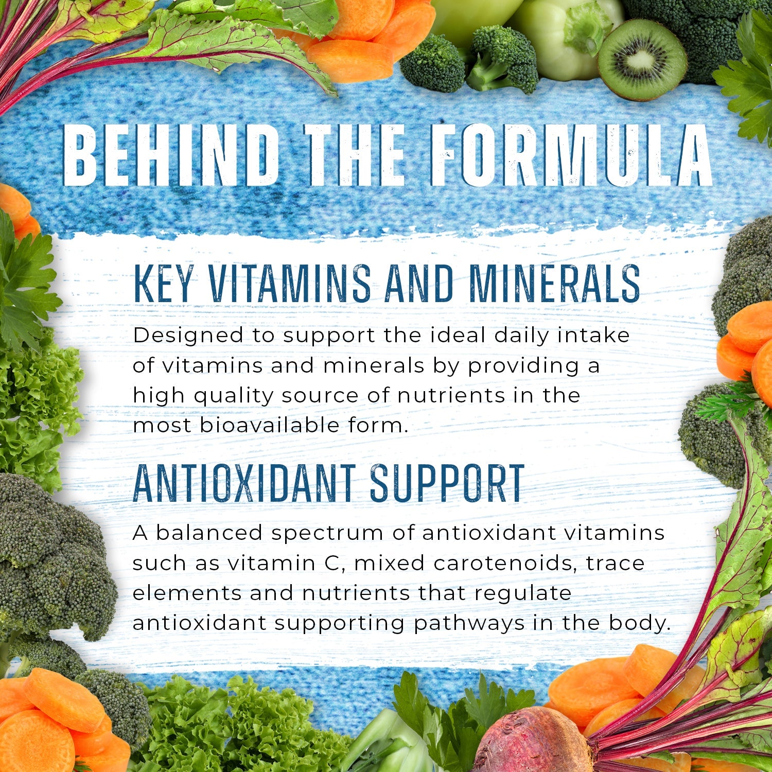 Alpha Vitamin: The Alpha in Nutrition with Triple Absorption Technology. Behind the formula