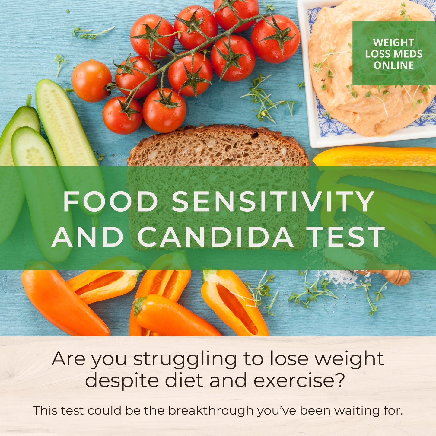 Comprehensive Food Sensitivity and Candida Test Kit for Effective Weight Loss